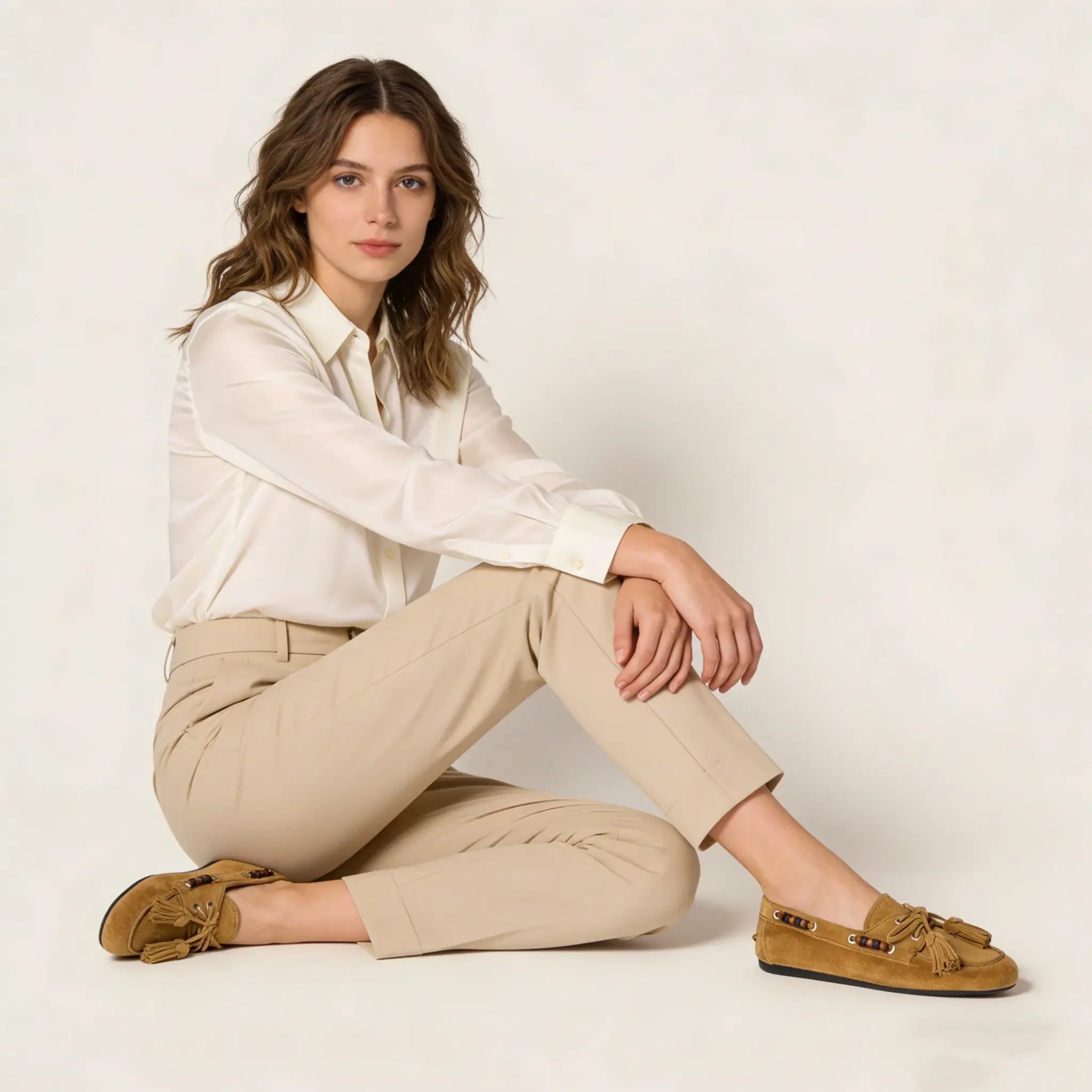 Suede tassel loafers Gilded Cadence