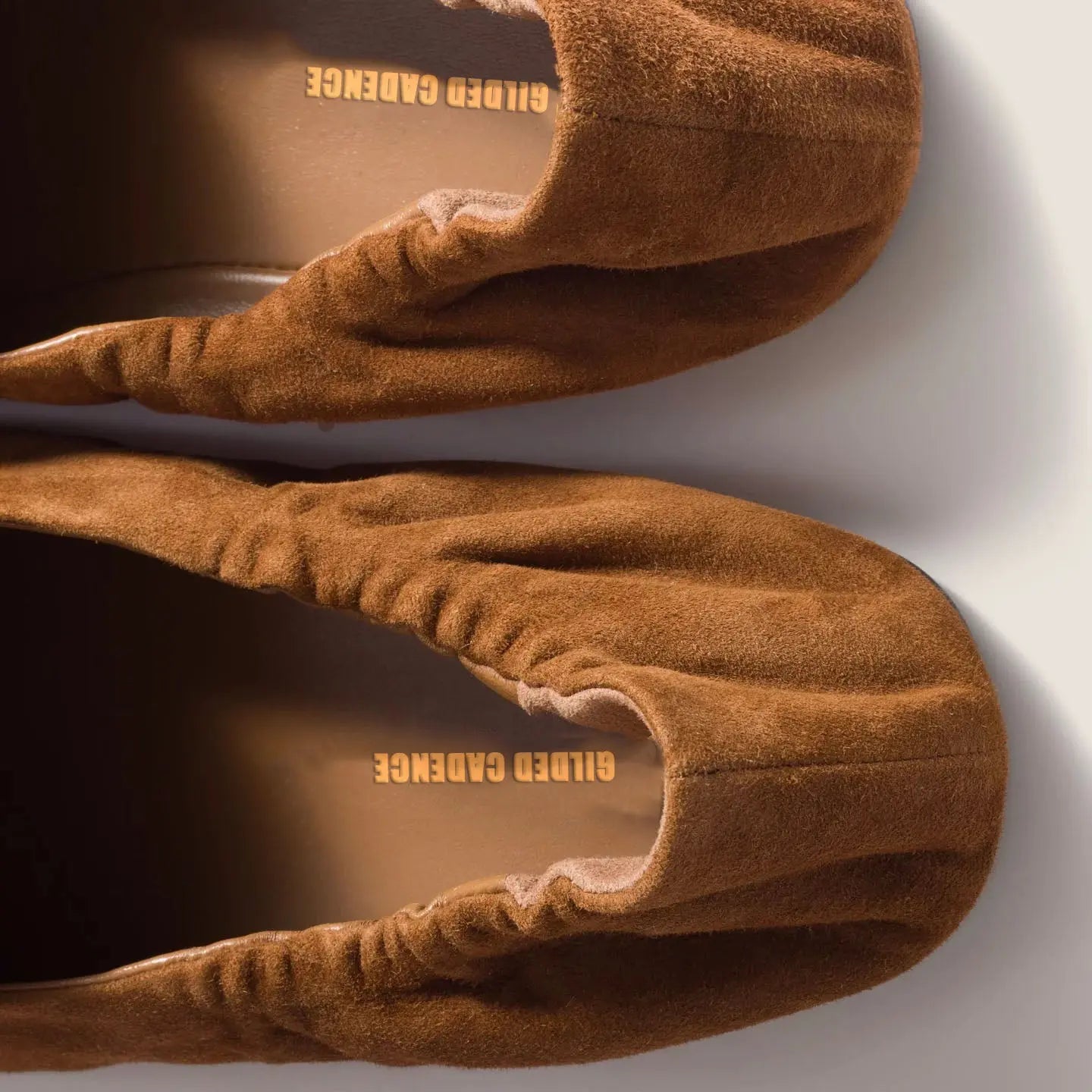 Ruches suede loafers Gilded Cadence