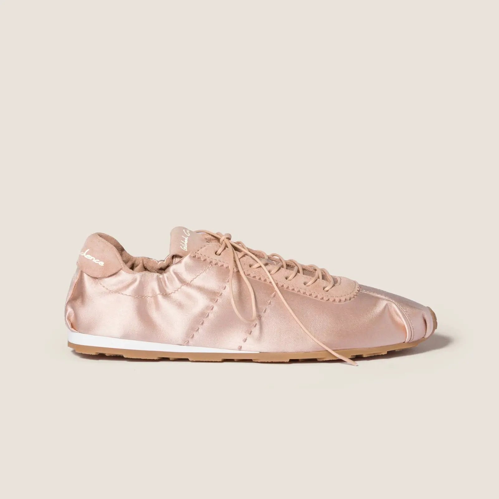 Plume satin sneakers Gilded Cadence
