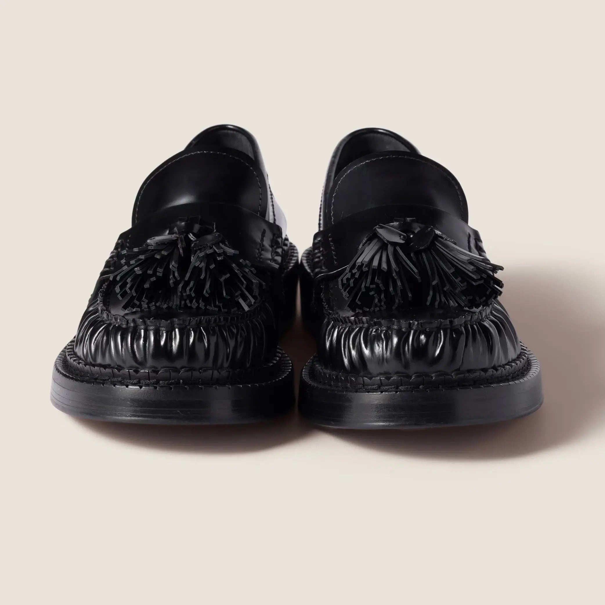 Tassel loafers in polished leather Gilded Cadence