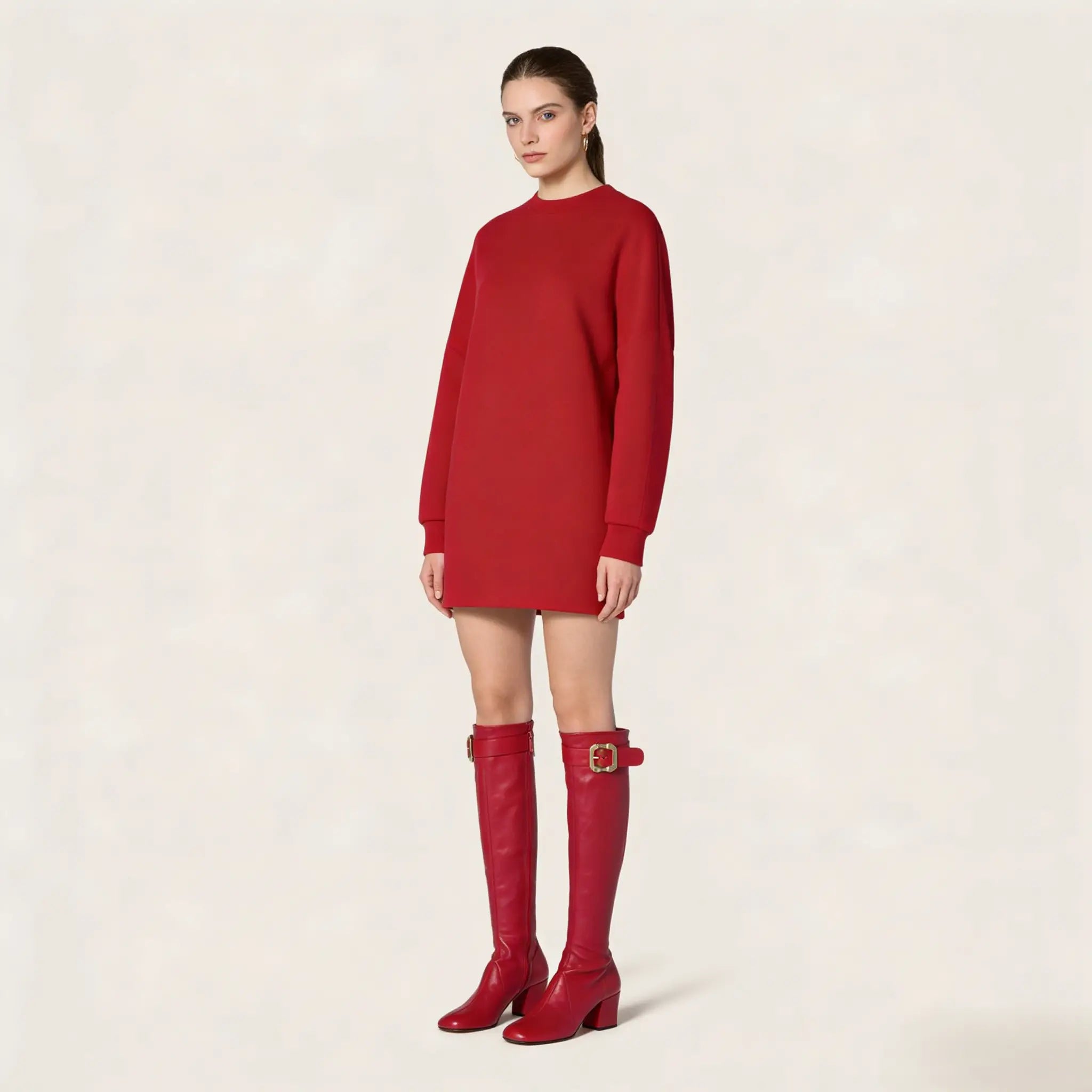 Nappa leather boots with buckle Gilded Cadence