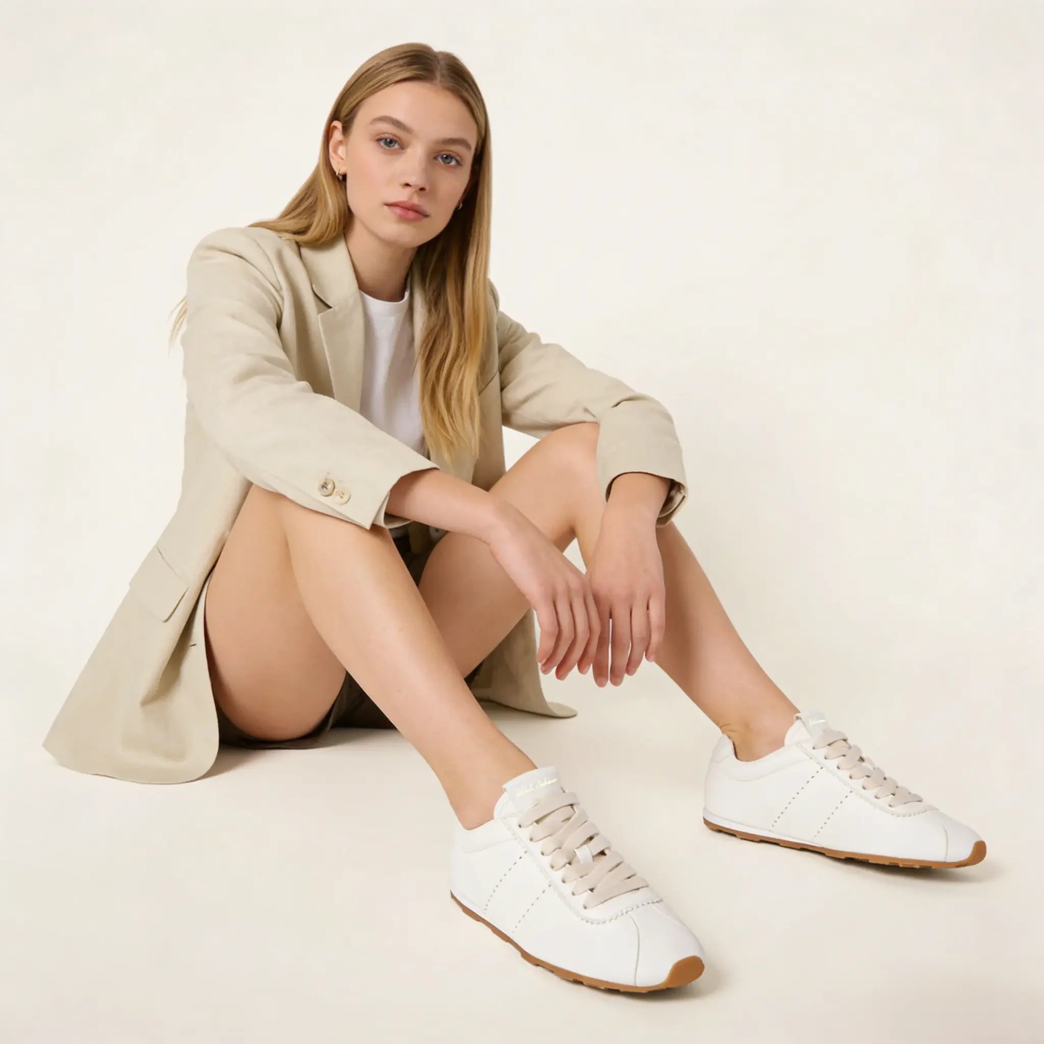 Plume nappa leather sneakers Gilded Cadence