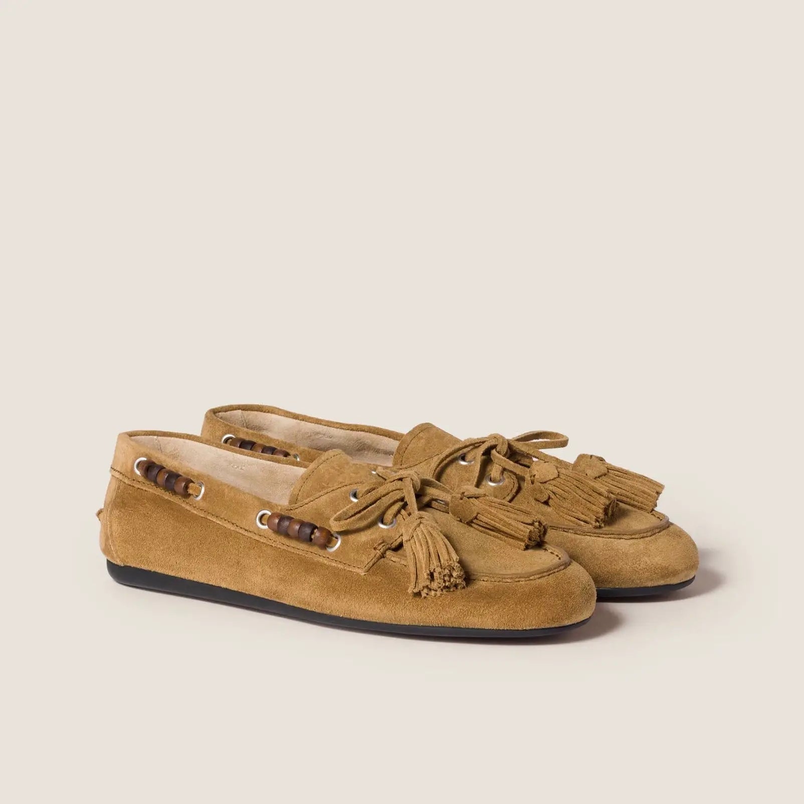 Suede tassel loafers Gilded Cadence