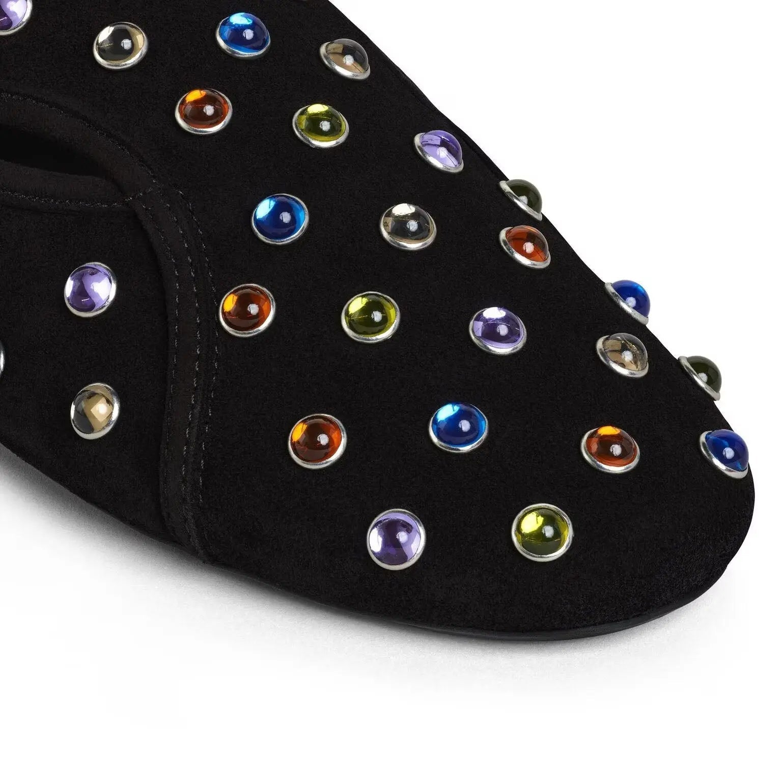 FLEX SLIPPERS IN SUEDE WITH BEADS Gilded Cadence