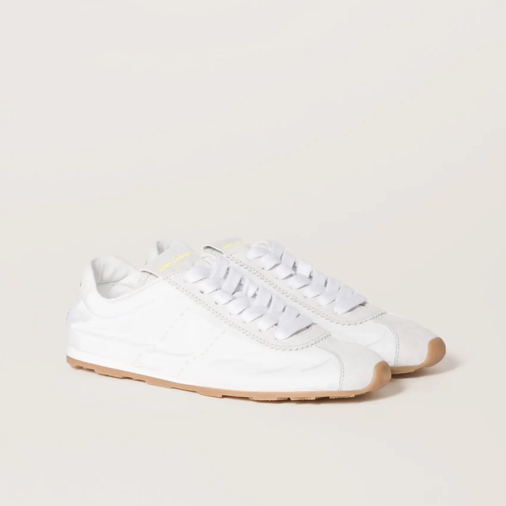 Plume technical fabric and suede sneakers Gilded Cadence