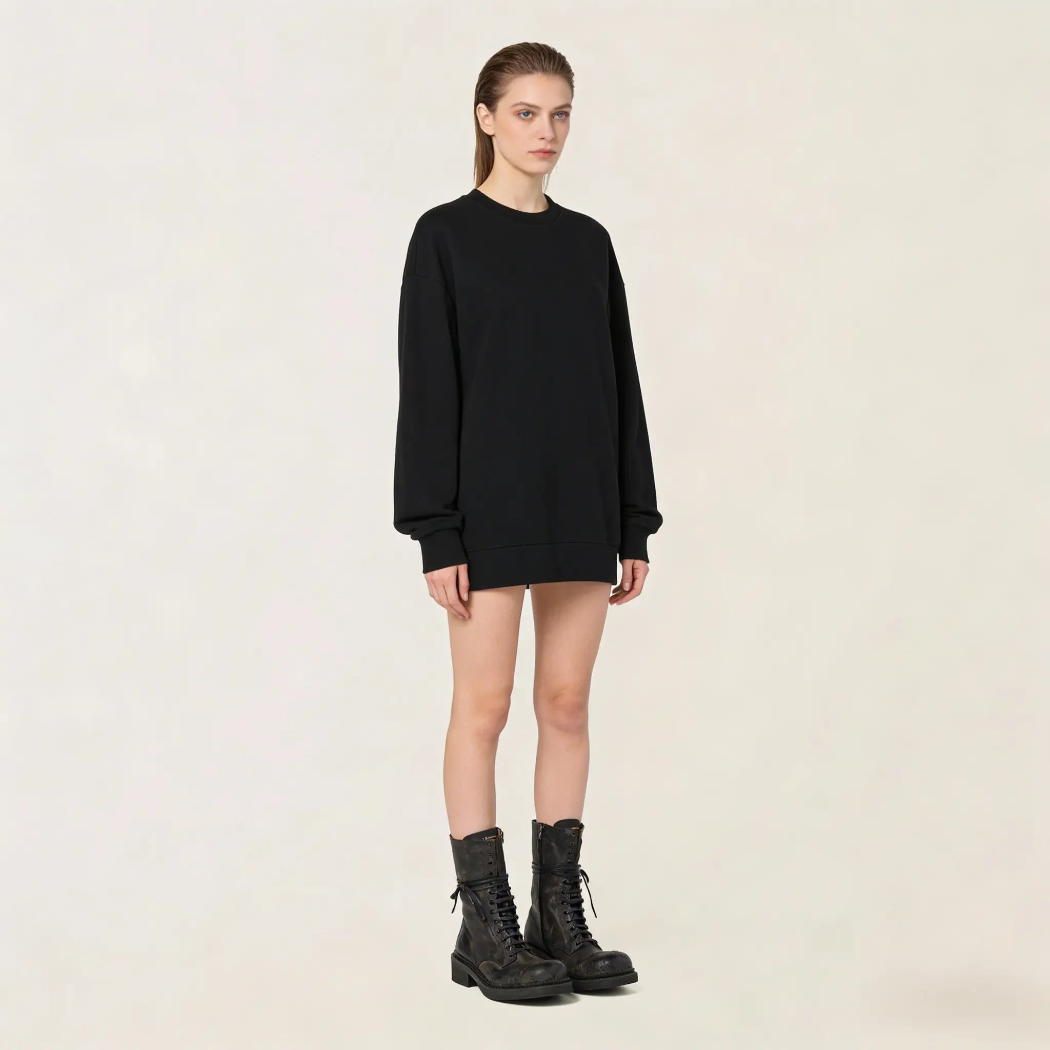 Leather laced booties Gilded Cadence