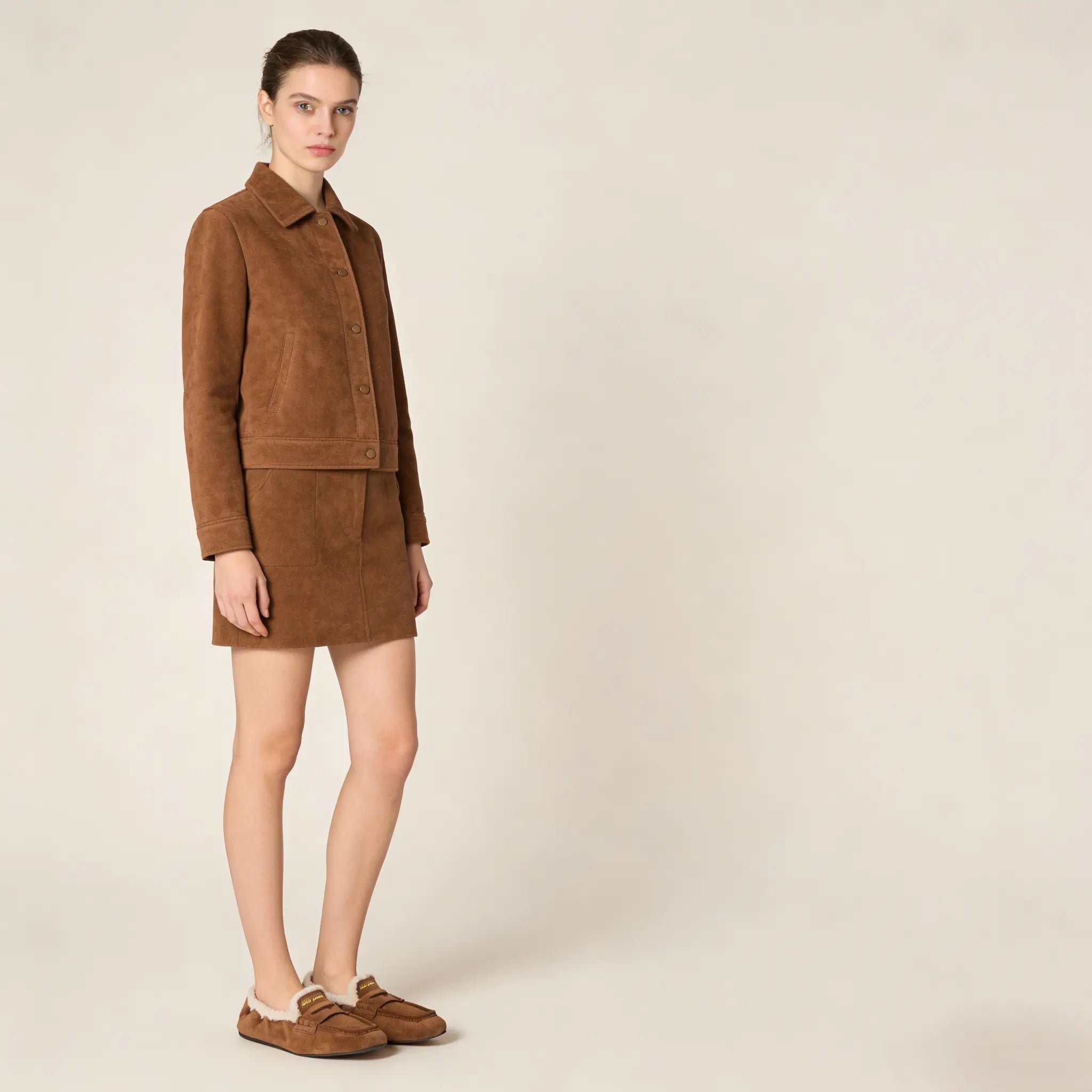 Ruches suede loafers Gilded Cadence