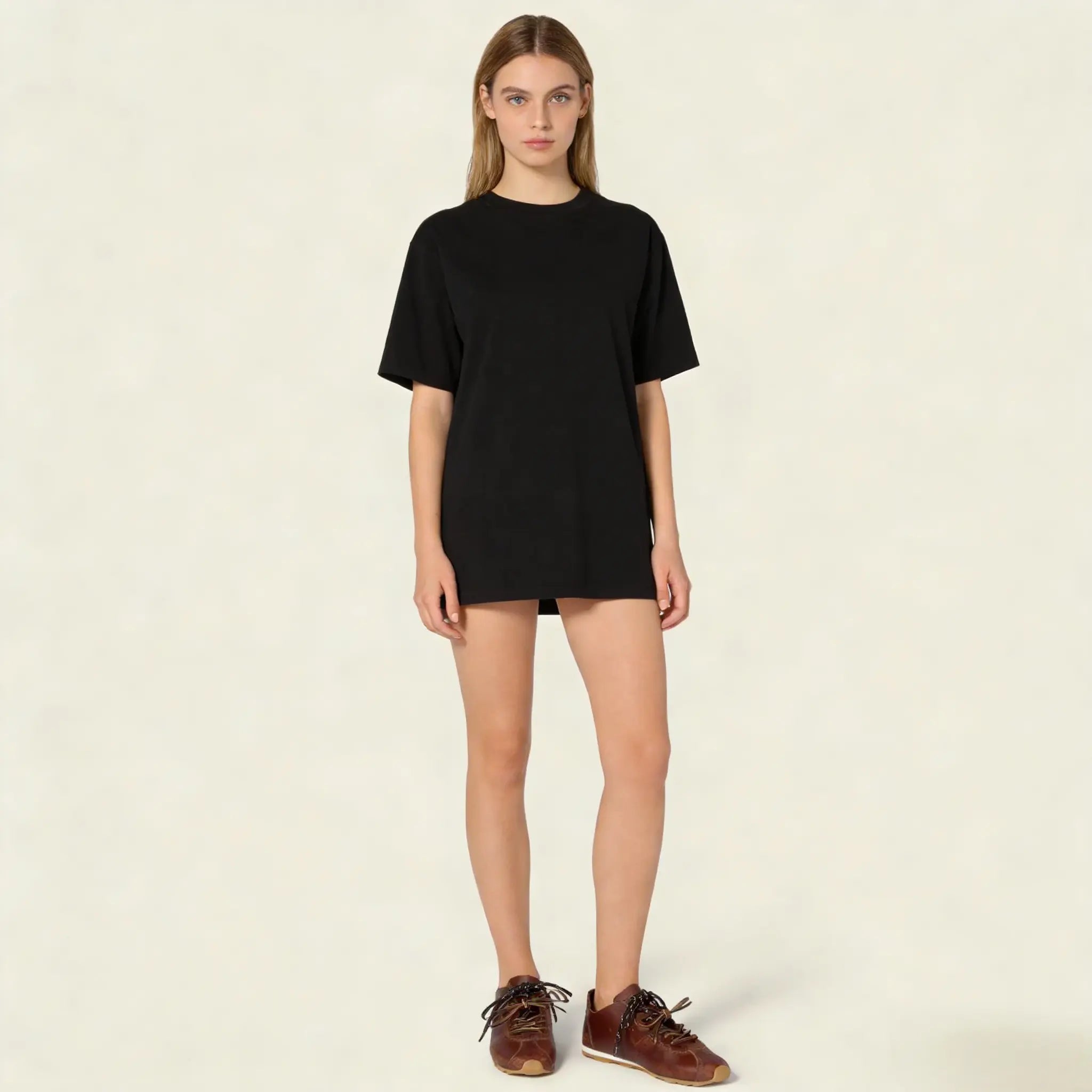 Plume Ultralight Leather Sneakers - Brown Gilded Cadence