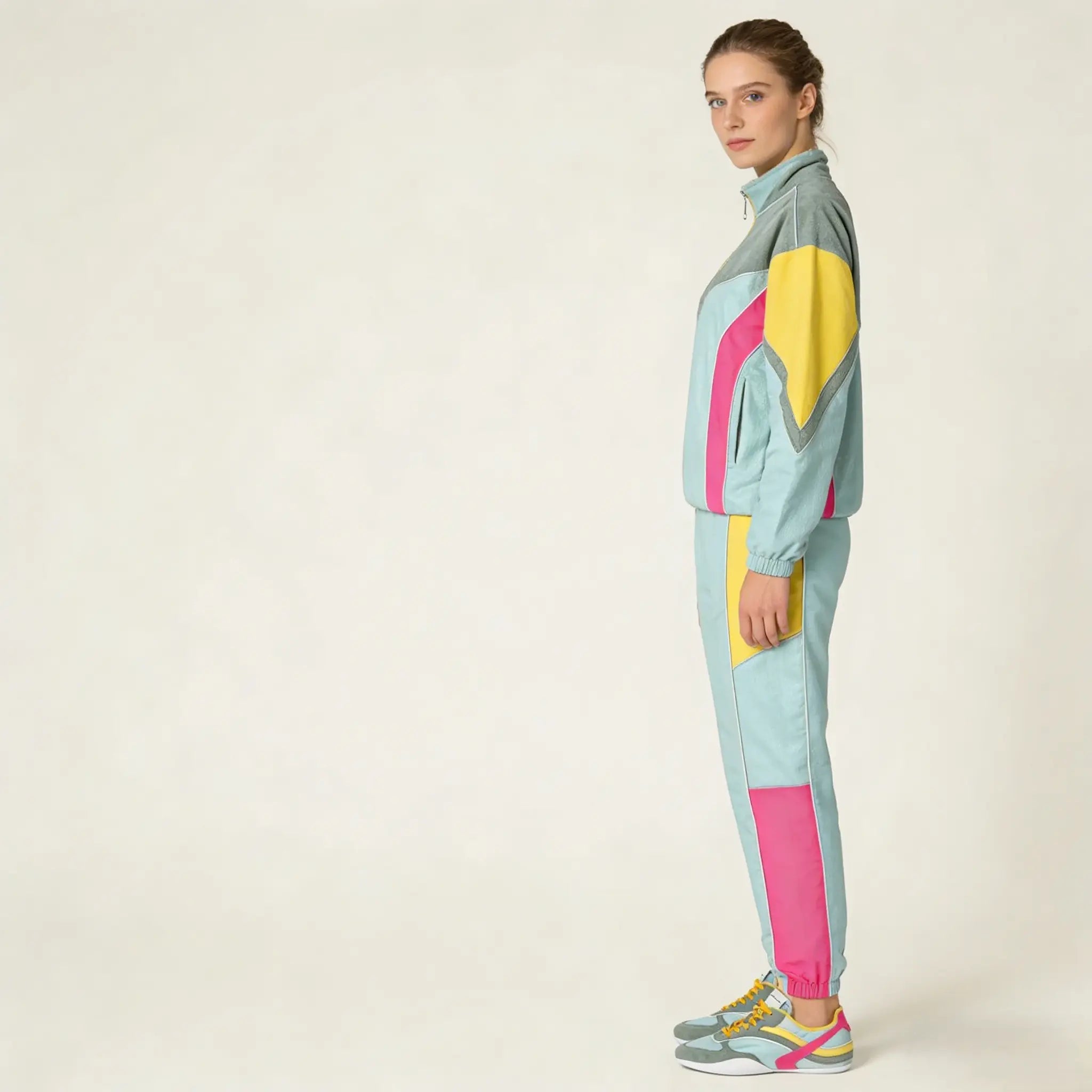 Gymnasium Tech Fabric Sneakers - Anise Gilded Cadence