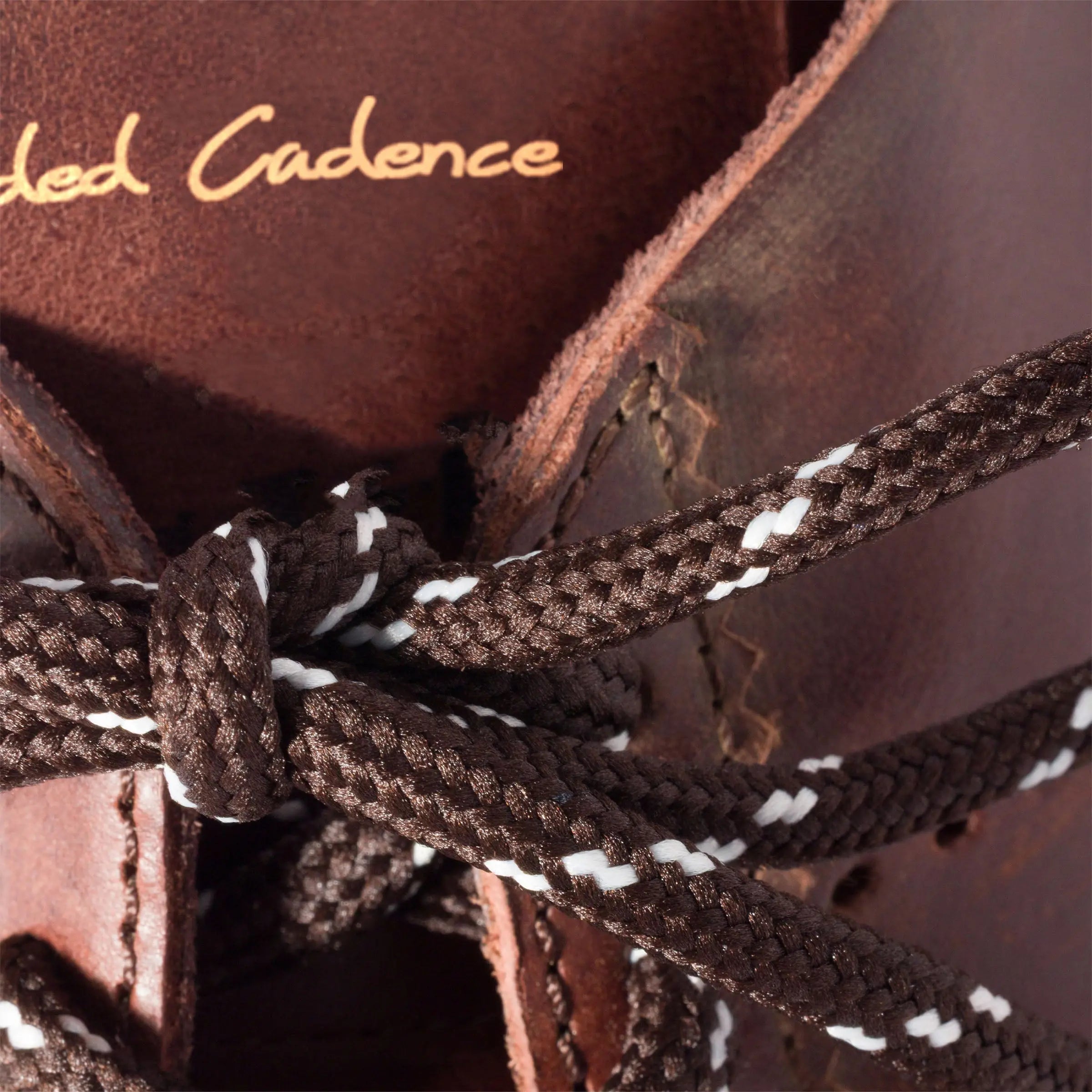 Plume Ultralight Leather Sneakers - Brown Gilded Cadence