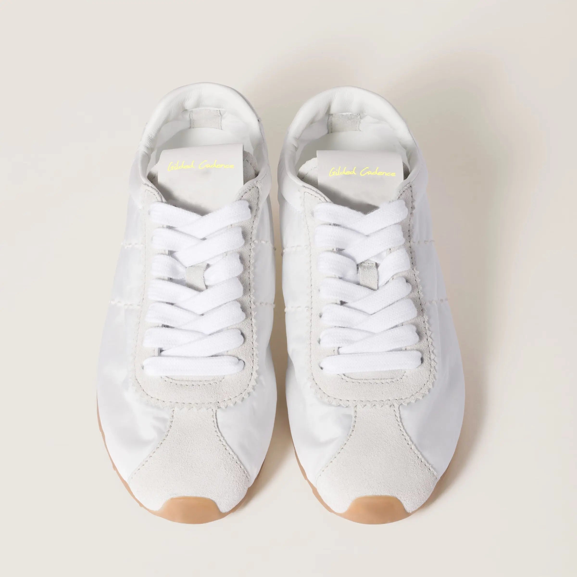 Plume technical fabric and suede sneakers Gilded Cadence