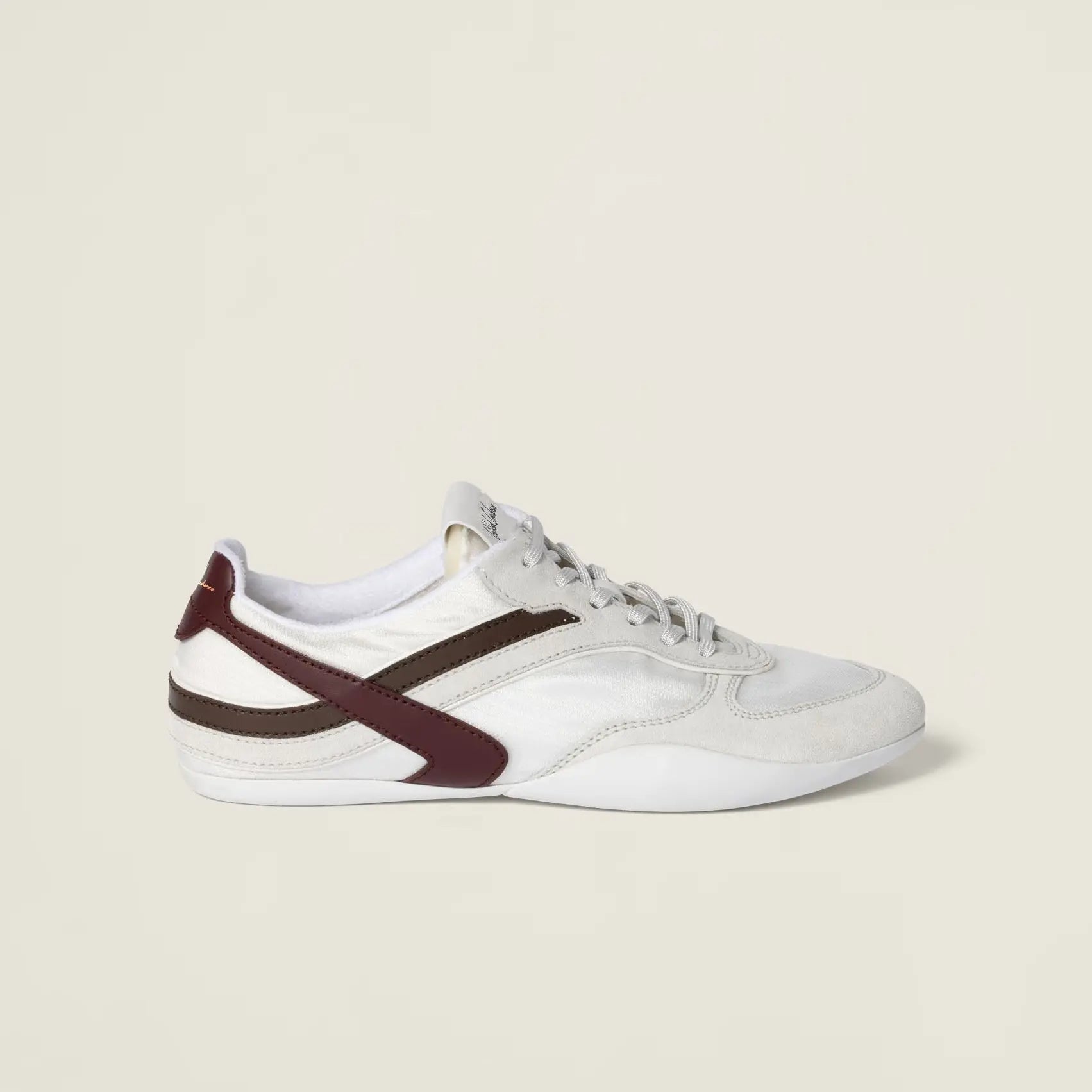 Gymnasium Tech Fabric Sneakers - White Gilded Cadence