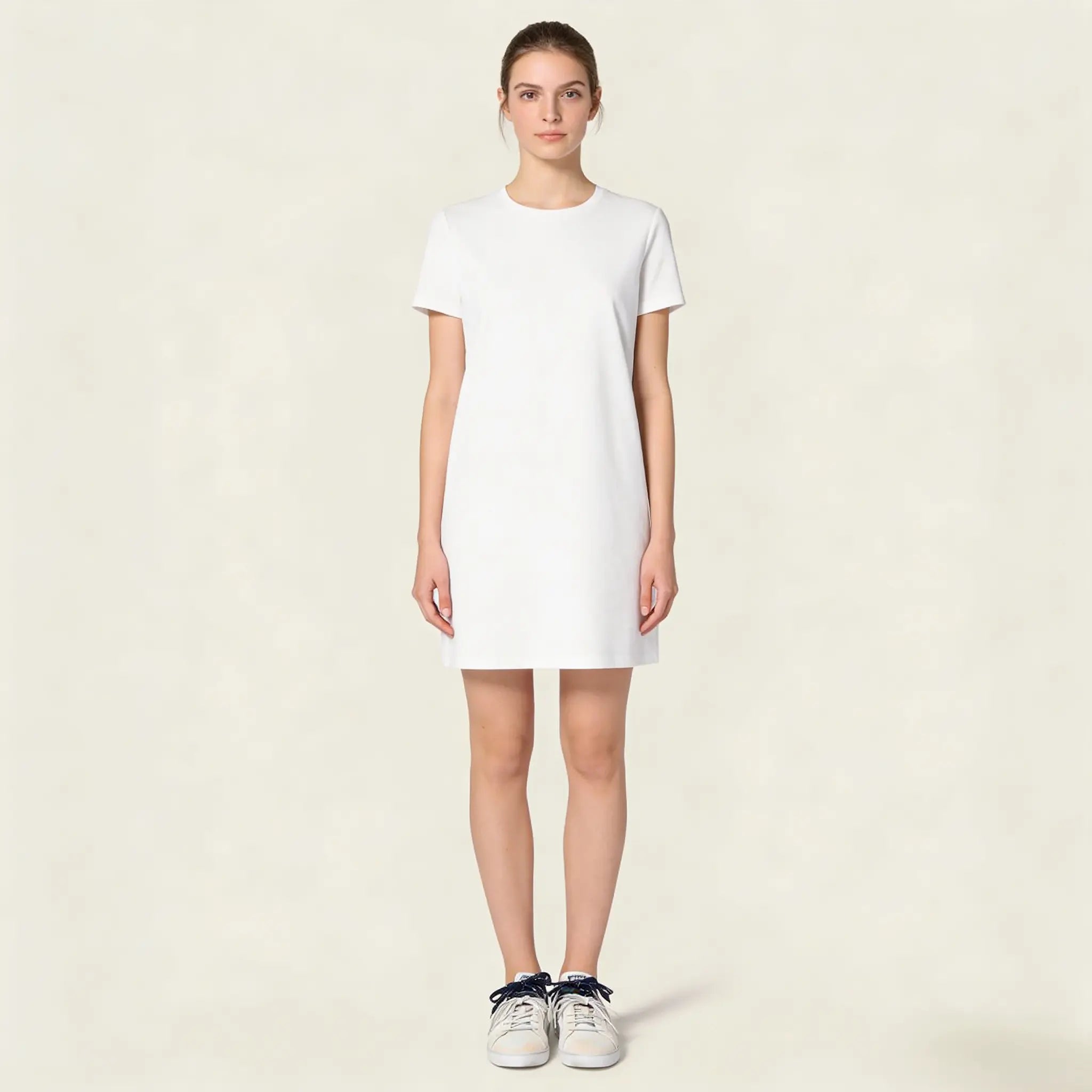 Women's White and Royal Blue Art Deco Sneakers Gilded Cadence