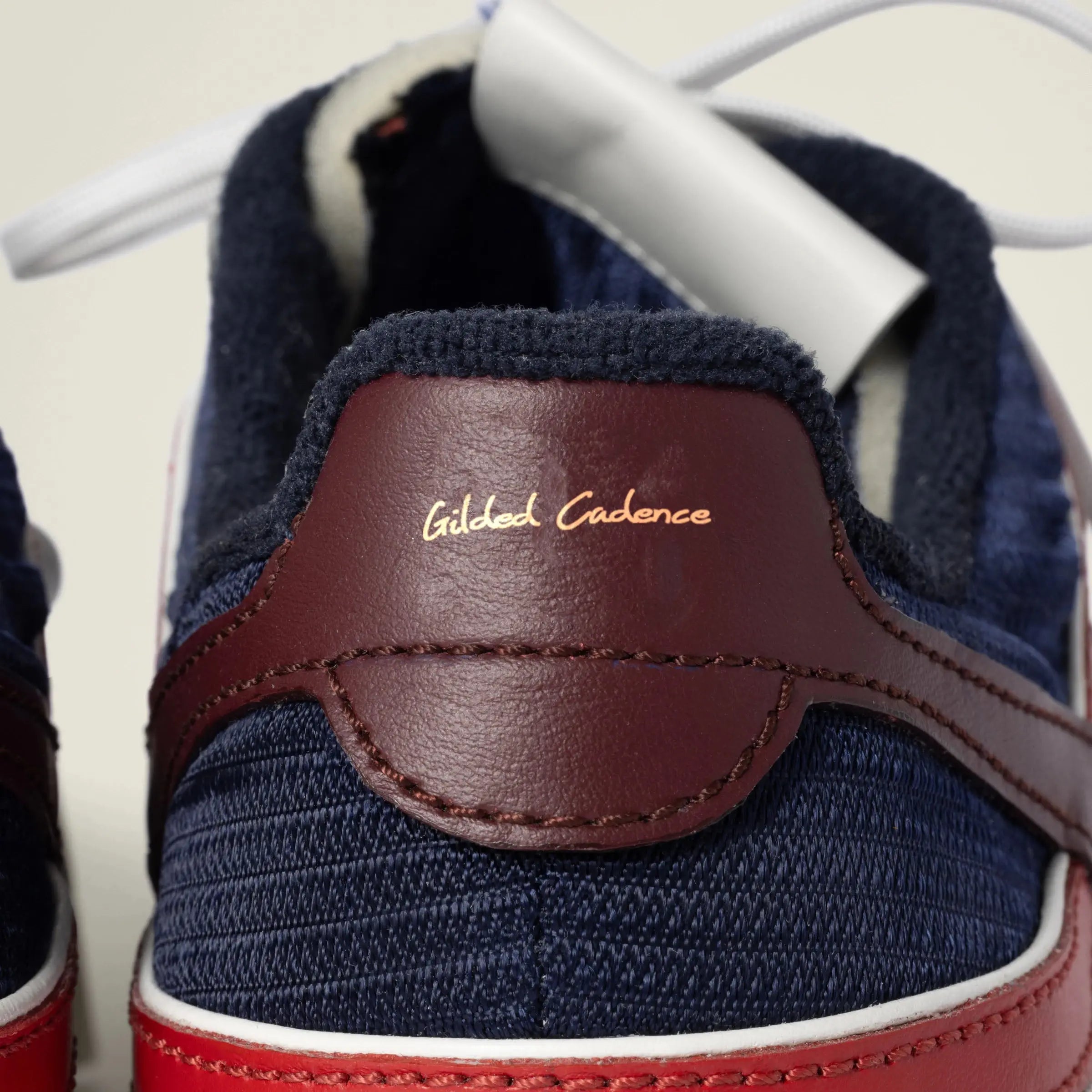 Gymnasium Tech Fabric Sneakers - Navy Gilded Cadence