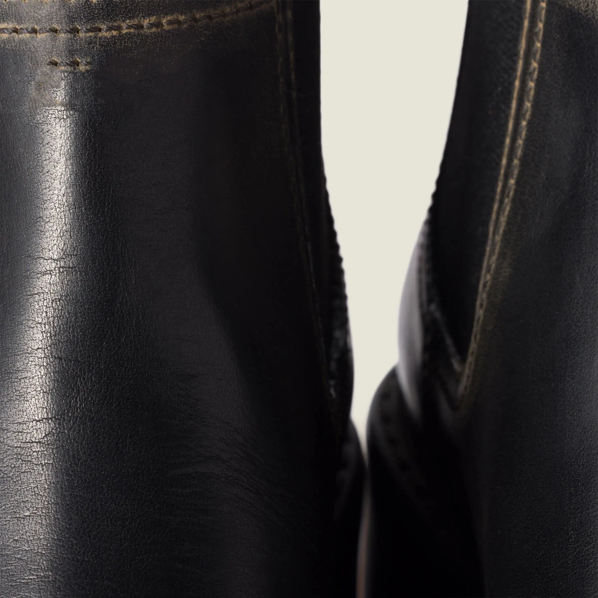 Classic Black Leather Ankle Booties Gilded Cadence