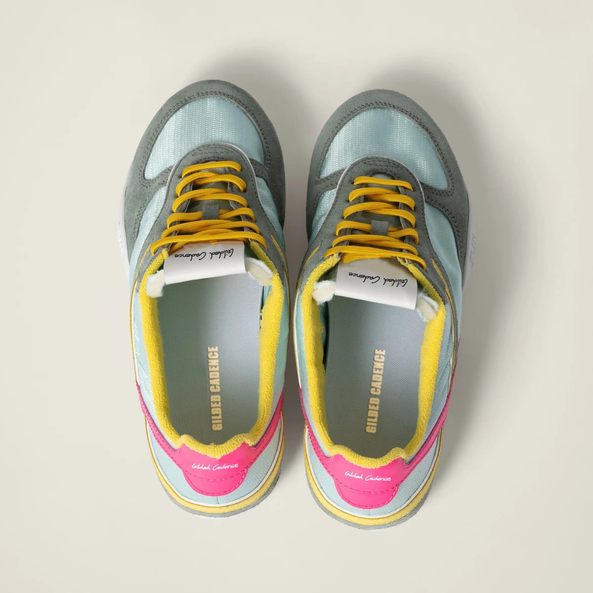 Gymnasium Tech Fabric Sneakers - Anise Gilded Cadence