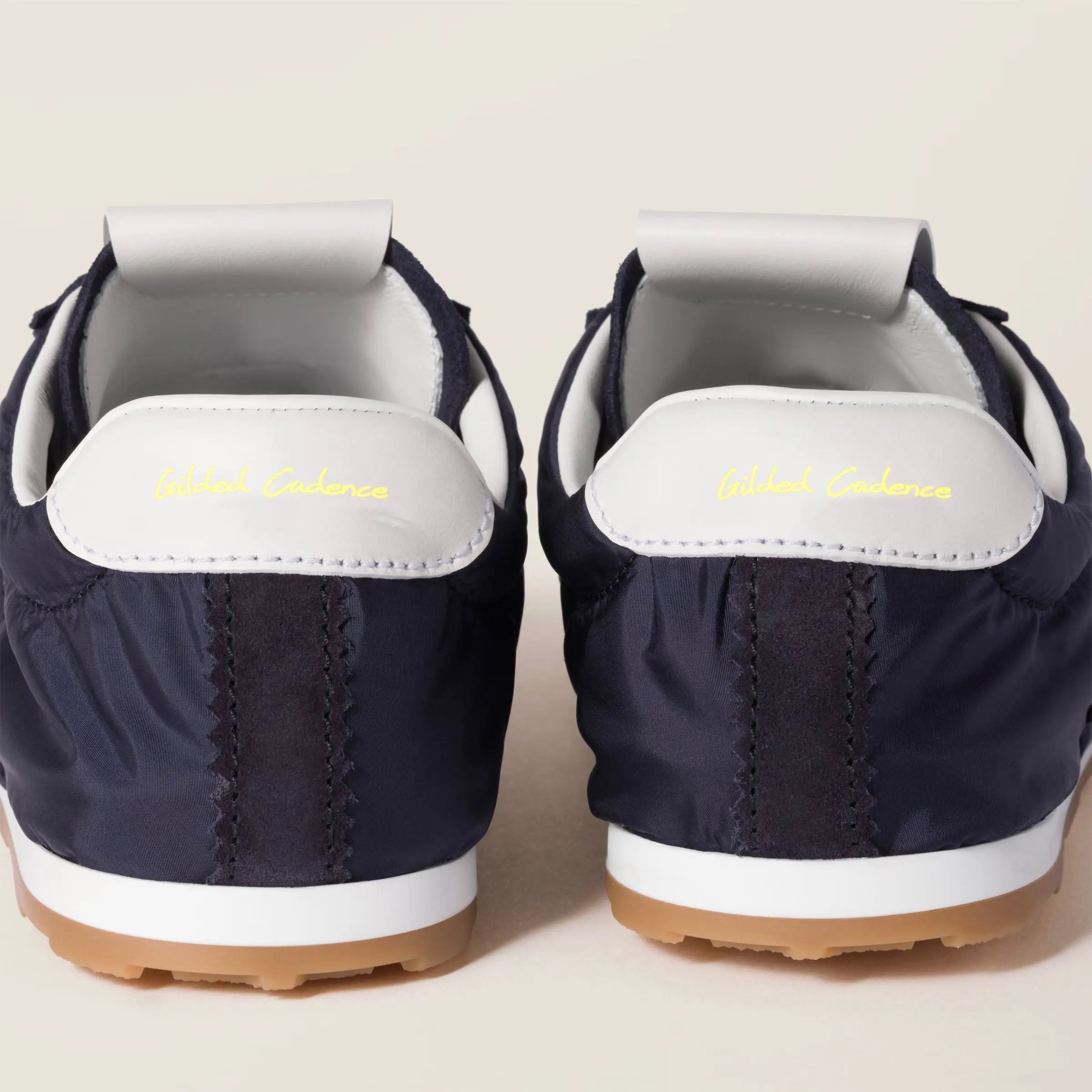 Plume technical fabric and suede sneakers Gilded Cadence