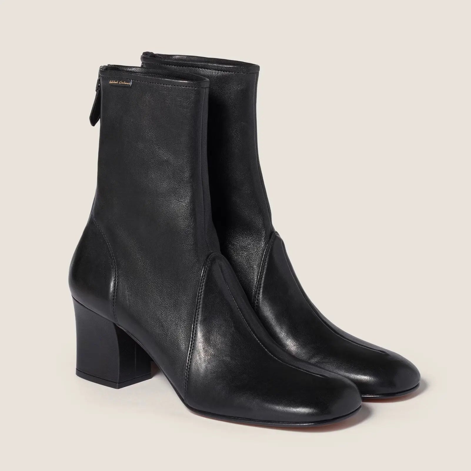 Nappa leather booties Gilded Cadence