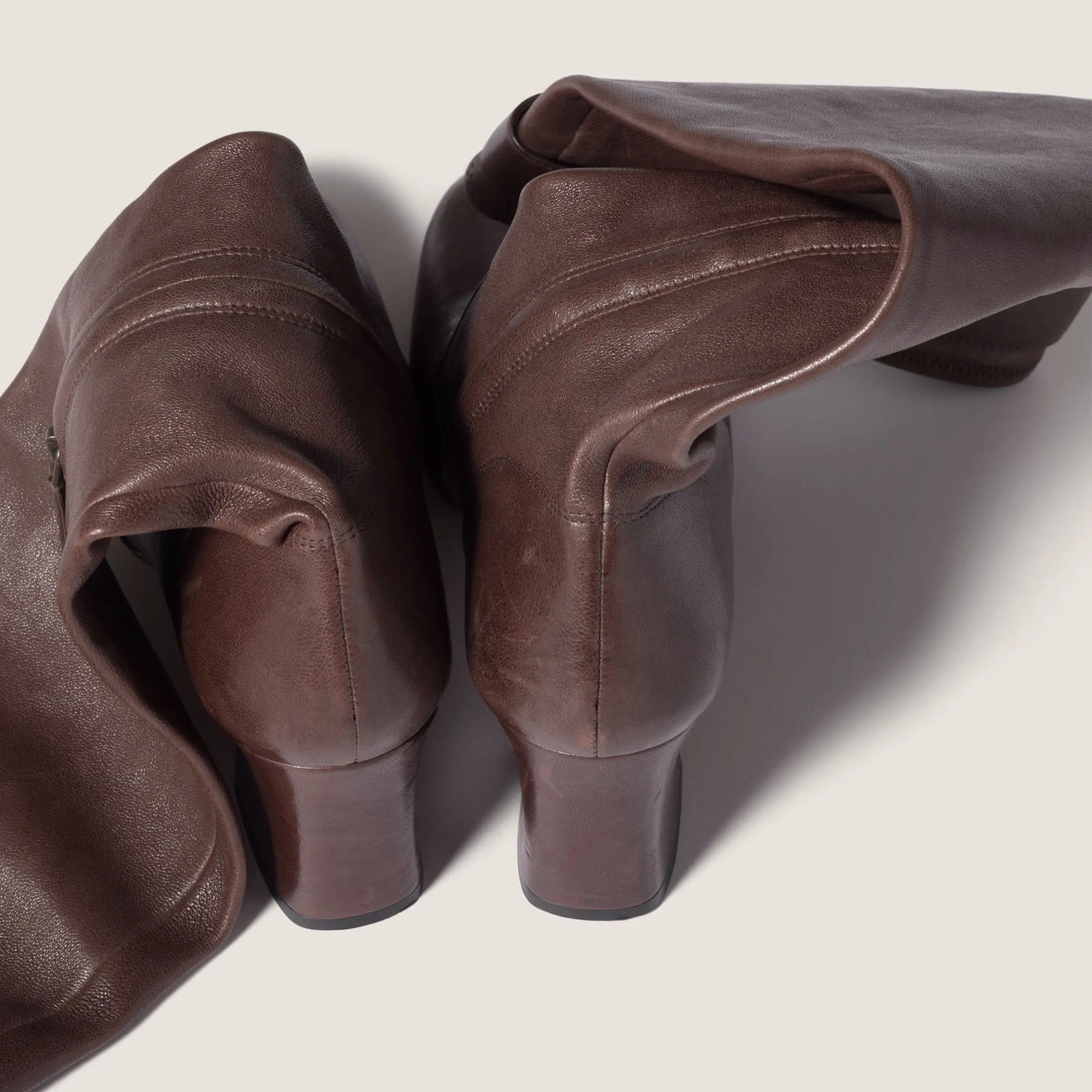 Nappa leather boots with buckle Gilded Cadence