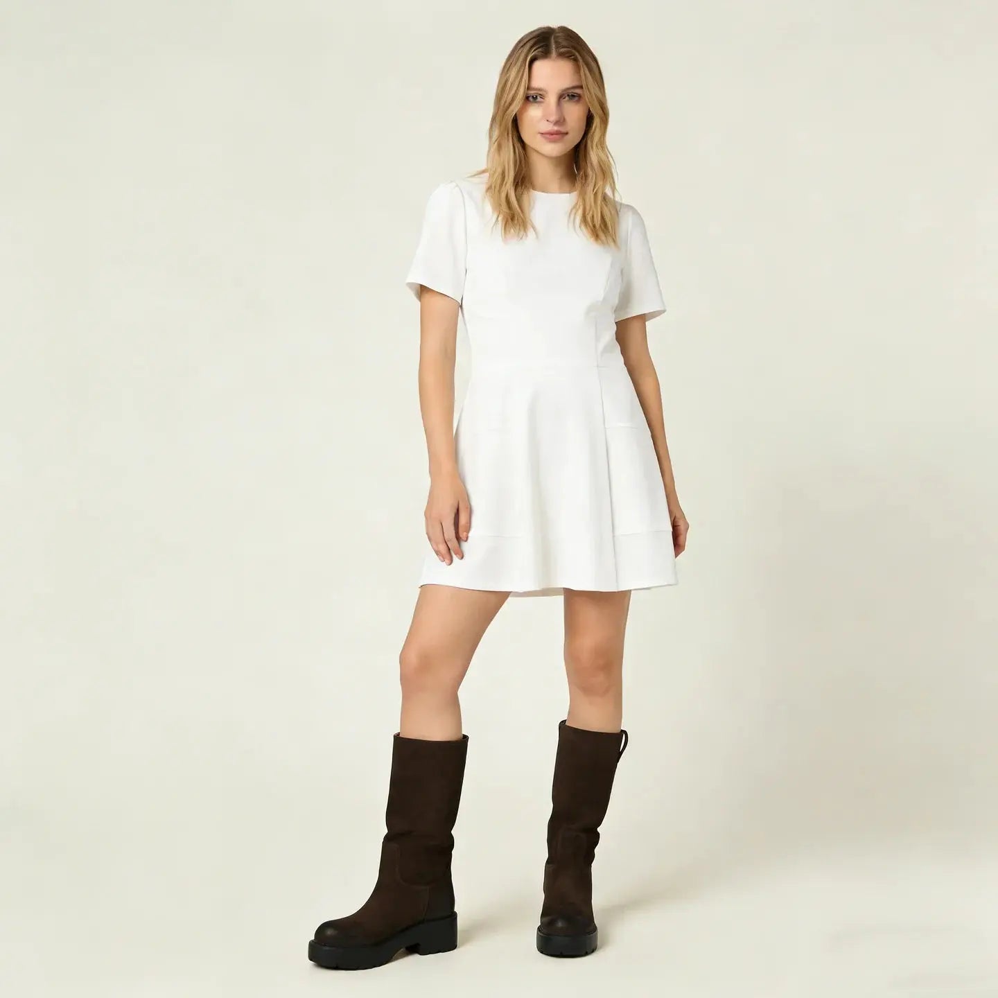 Women's Chocolate Suede Riding Boots Gilded Cadence