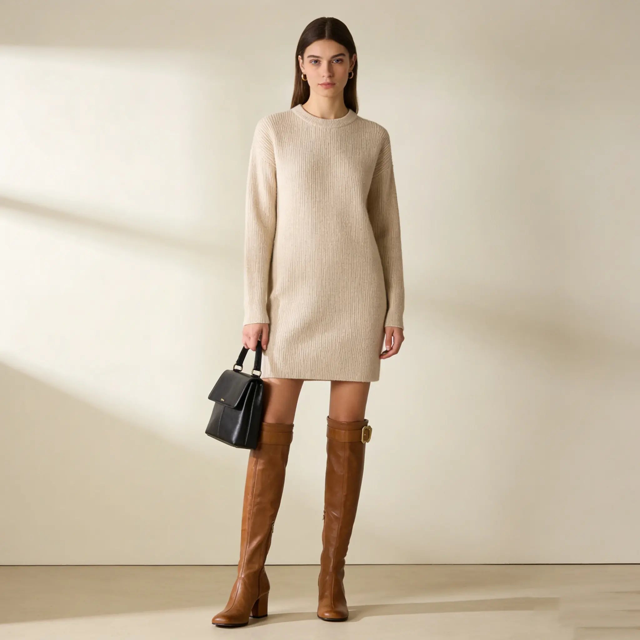 Nappa leather boots with buckle Gilded Cadence