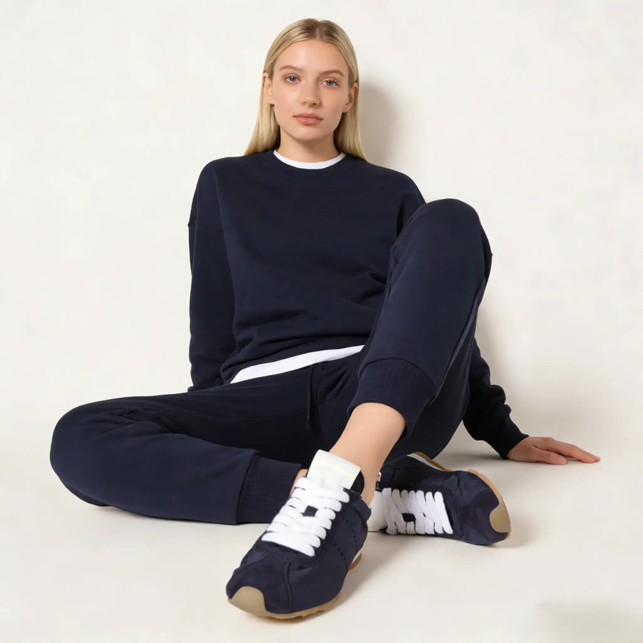 Plume technical fabric and suede sneakers Gilded Cadence