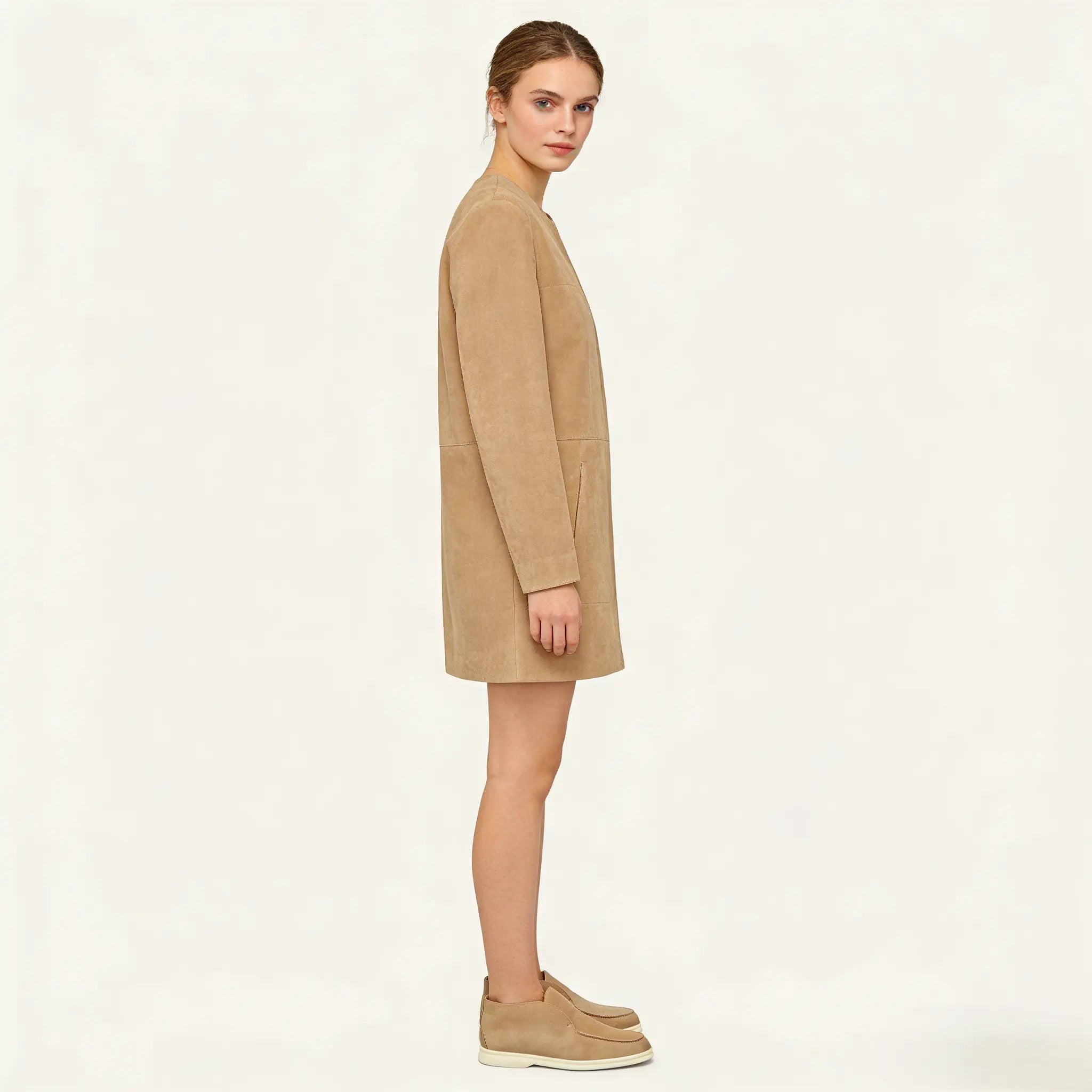 Women's Sandstone Suede Open Walk Boots Gilded Cadence